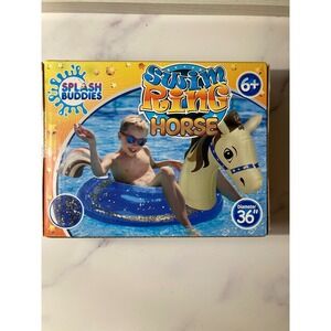 Splash Buddies Horse Swim Ring 36 Inch Kids Pool Float 6+ New in Box
